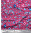 thumbnail image 1 of Soimoi Crepe Silk Fabric Butterfly & Flower Fabric Prints By Yard 42 Inch Wide, 1 of 1