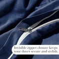 thumbnail image 4 of Neutral Solid Color 3-Piece Duvet Cover Set by Southshore Fine Linens, 4 of 9