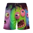 thumbnail image 3 of Horror My Singing Monsters Mens Board Shorts Summer Swim Trunks Quick Dry Beach Swimwear Bathing Suit Swim Shorts with Compression Liner And Pockets, 3 of 7