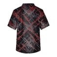 thumbnail image 3 of LINMOUA Plus Size Halloween Printed Scrub Working Uniform Tops For Men's Cross V-Neck Short Sleeve Fun T-Shirts Workwear Tee With Pockets, 3 of 3