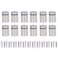 thumbnail image 1 of 12Pcs Standoff Screw Stainless Steel 19x25mm Wall Mount Advertising Fastener Set Kit, 1 of 5