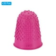 thumbnail image 3 of Uxcell Rubber Finger Tips Silicone Thumb Fingertip Protector Covers Guard Pads Thimble Grips Rose Red XL Size 20 Pack, 3 of 5