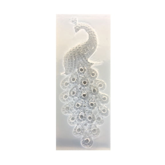 THHEIC Silicone Mold for DIY Craft, Peacock Body with Feather Mold, for Epoxy Resin Jewelry Casting, Fondant Cake Cupcake Decorating, Candy Making