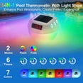 thumbnail image 5 of Termómetro Inalámbrico Flotante para Piscina, de Fácil Lectura, con Luz y Control Remoto de 100 M para Interiores. Termómetro Digital Solar para Piscina IP68., 5 of 5
