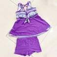 thumbnail image 3 of Women‘s Plus Size Swimdress Two Piece Cross Back Tankini Swimsuit with Shorts, 3 of 4