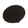 thumbnail image 4 of Fancyes Round Saucer Chair Cover Jacquard Moon Chair Slipcover Washable Soft Anti Slip Stretch Replace Seat Protector for Living Room Brown, 4 of 8