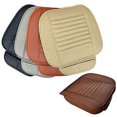 thumbnail image 4 of Brown Breathable Leather Front Seat Cover Protector Pad, 4 of 4