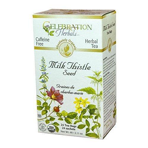 Celebration Herbals Milk Thistle Seed Herbal Tea 24 Tea Bags