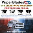 thumbnail image 2 of 2025 Lincoln Navigator Beam Wiper Blades Wipers w/1yr Warranty (Set of 2) (WiperBladesUSA), 2 of 5