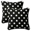 Pillow Perfect 18 in. Square Outdoor Toss Pillow -Set of 2