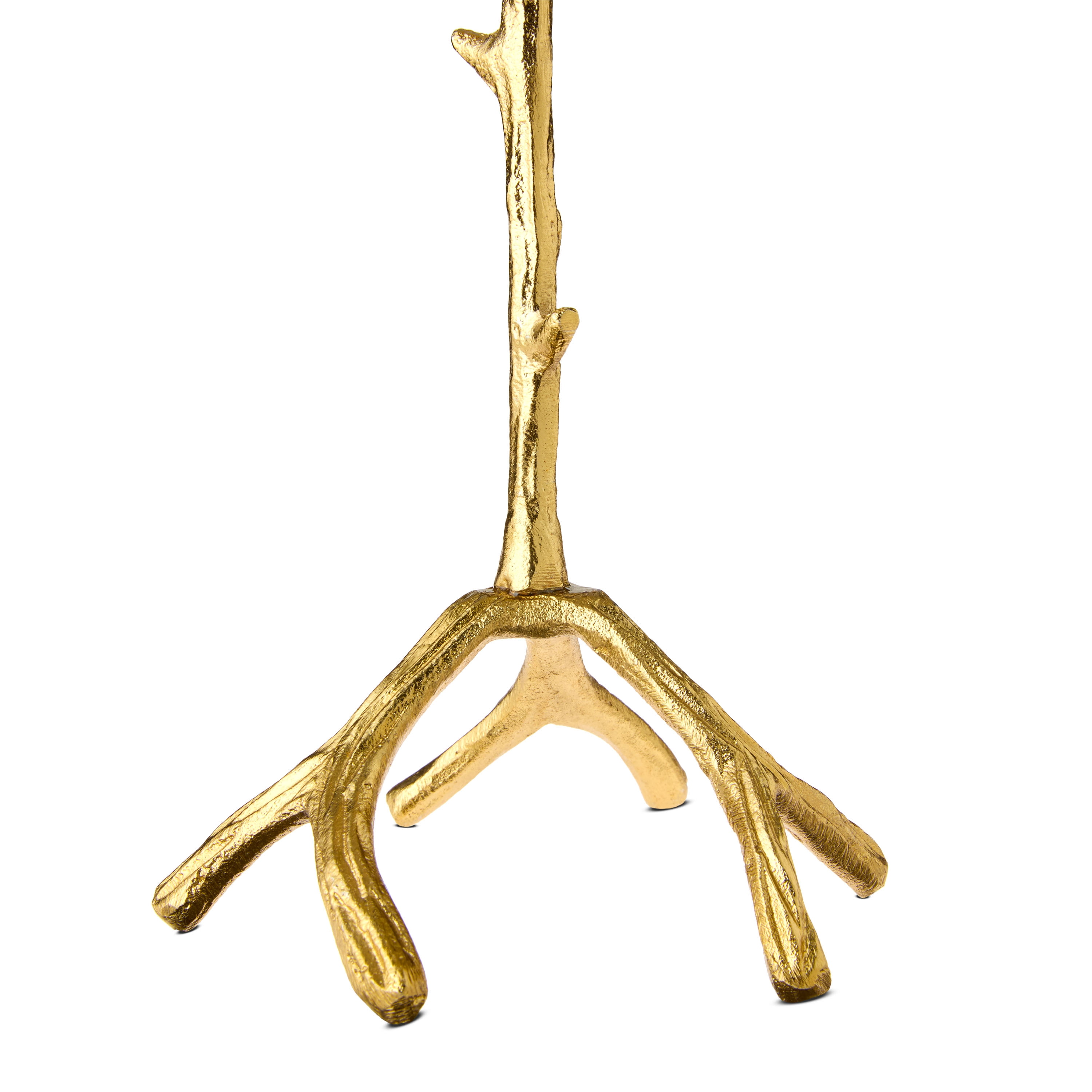 Large Rustic Gold Metal Antler Christmas Pillar Candle Holder, 10", by Holiday Time