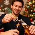 thumbnail image 5 of Elainilye Christmas Themed Gold Bottle Opener for Beer Creative Holiday Gift Parties and Celebrations, 5 of 7