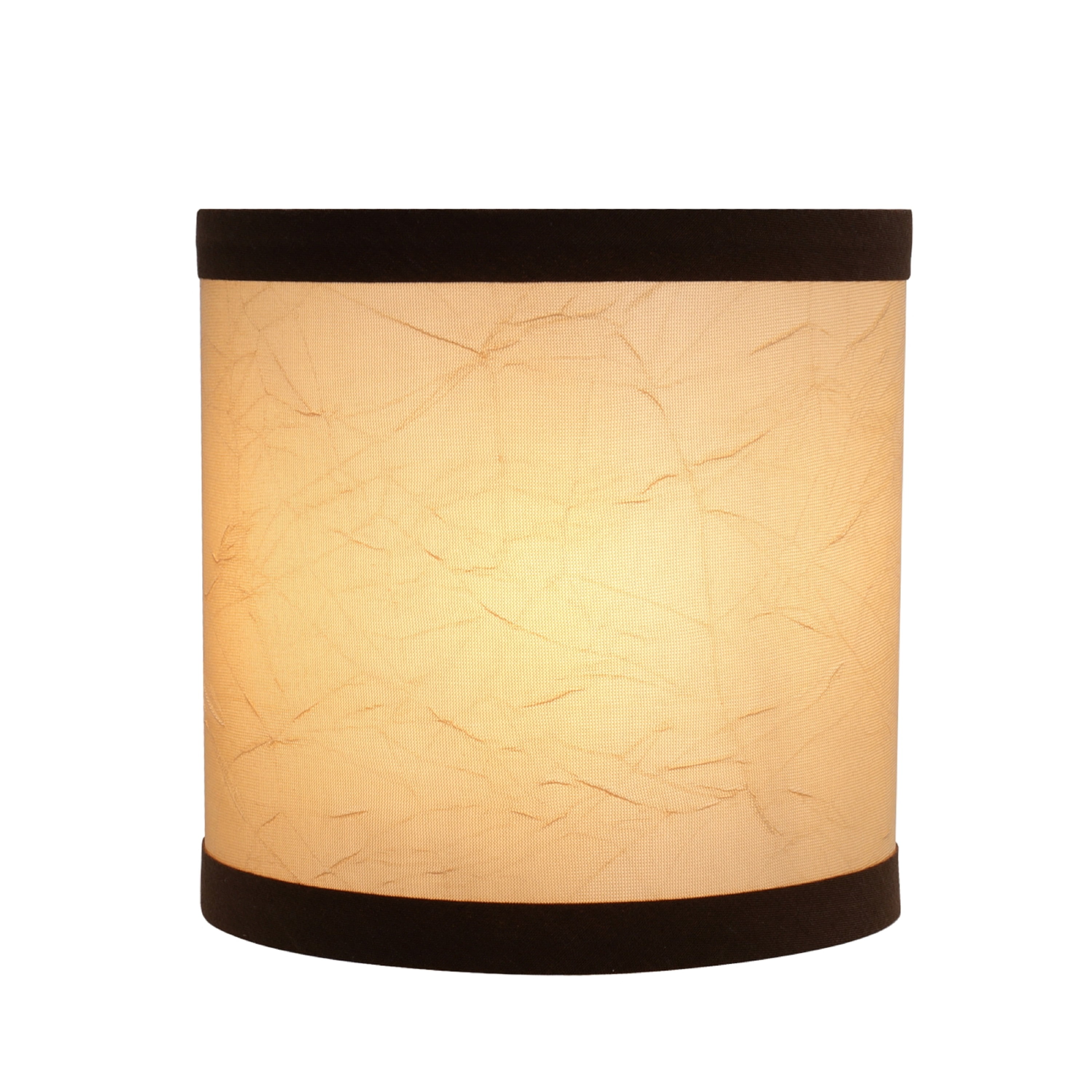Aspen Creative 31194 Transitional Drum (Cylinder) Shaped Clip-On Construction Lamp Shade in Beige, 5" wide (5" x 5" x 5")