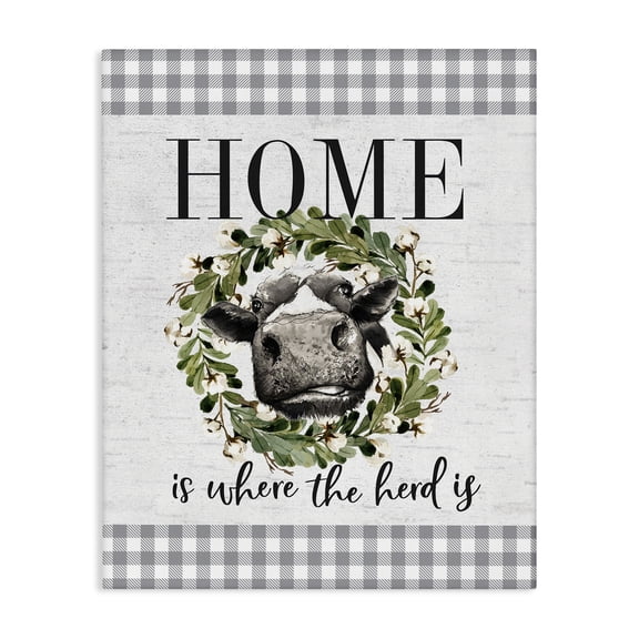 Stupell Industries French Country Home's Where the Herd Is Canvas Art, 16 x 20, by Lettered and Lined
