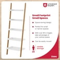 thumbnail image 4 of Universal Expert Remus Ladder Bookshelf Modern Oak and White, 4 of 10