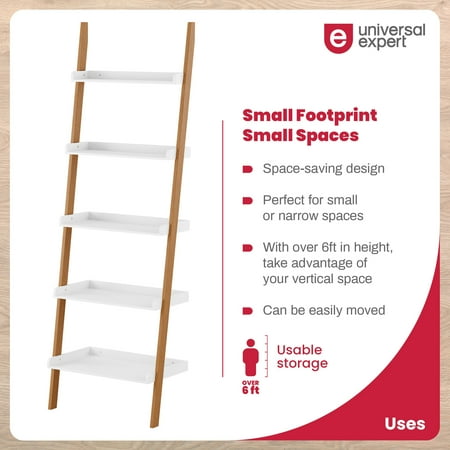 Universal Expert - Remus Ladder Bookshelf - Oak