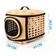 thumbnail image 2 of Jaula Transportadora Suave de Mascotas Elegate Plegable beige, 2 of 5