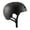 Satin Dark Black, variant on Evolution Multi-Color Skate Bike Helmet, ABS Hardshell, Snug Fit,Low Fit