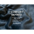 thumbnail image 4 of Brooklyn Jax Solid Plush Fleece Throw Blanket, Dark Grey color, 4 of 7