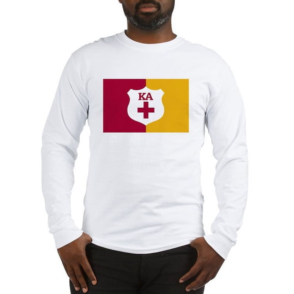 CafePress - Kappa Alpha Order Supplemental Flag Long Sleeve T Shirt - Unisex Cotton Long Sleeve T-Shirt