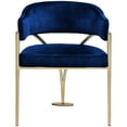 thumbnail image 4 of Meridian Furniture Madelyn Navy Velvet Dining Chair (Set of 2), 4 of 6