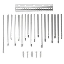 HOMEMAXS  DIY 17-keys Thumb Piano Kalimba Accessories Finger Child Silver