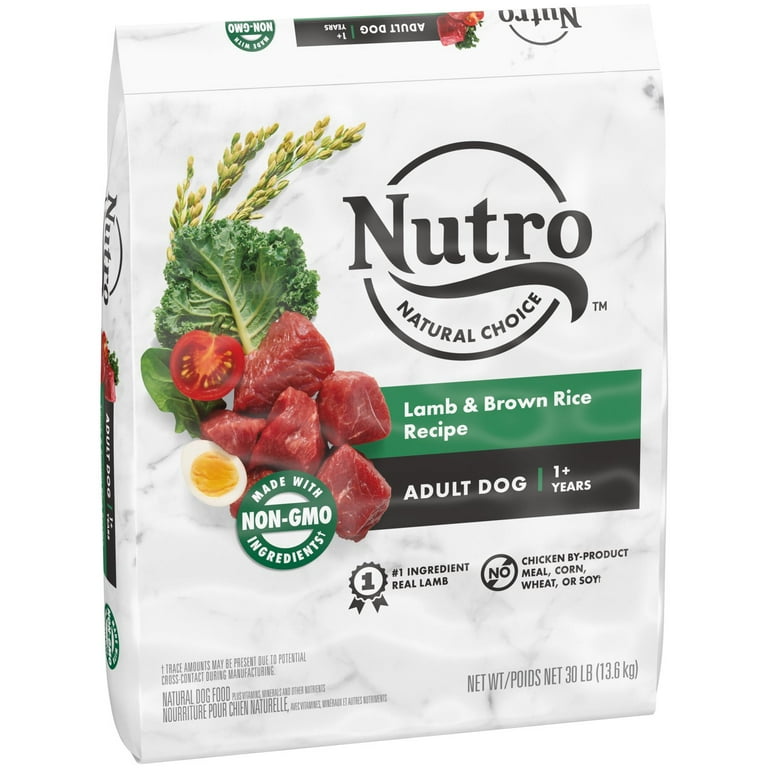Nutro Natural Choice Lamb and Brown Rice Recipe Dry Dog Food 30 lb Bag Walmart