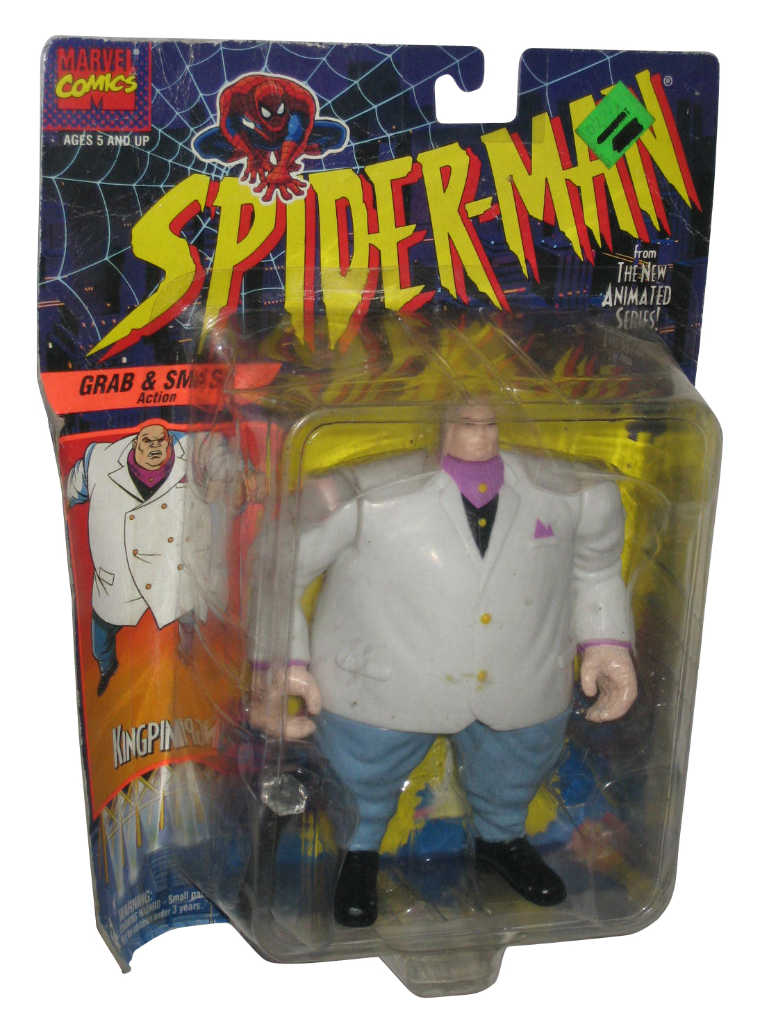 Marvel SpiderMan Kingpin (1997) Toy Biz DieCast Poseable Mini Figure