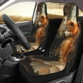Gaeub Cat Fish Dance Vintage Full Set Car Seat Covers with Soft Padding