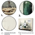 thumbnail image 3 of Designart "Minimalist Elegance Silhouetted Wine Bottles IV" Food & Beverage Framed Wall Art - Traditional Green Wine Hallway Framed Wall Art Decor, 3 of 6