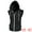 Black, variant on Unique Bargains Men's Sleeveless Hoodie Zipper Drawstring Hooded Sweatshirt Vest S Mint