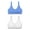 Blue Star/White Hearts w/White, variant on Girls' Cozy Seamless Wirefree Pullover Bra 2-Pack Blue Star/White Hearts w/White S