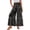 354#Dark Gray, variant on Womens Hawaiian Print Palazzo Lounge Pants Elastic High Waist Ties Ruffle Hem Wide Leg Vacation Pants Navy XL