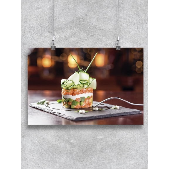 Salad With Smoked Salmon Poster -Image by Shutterstock