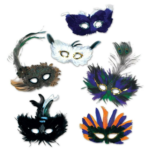 12 Pack Beistle Mardi Gras Majestic Masks