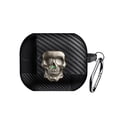 thumbnail image 5 of Case for Samsung Galaxy Buds 3 / Buds 3 Pro Fiber Pattern Cover With Skull Switch and Carabiner, 5 of 5
