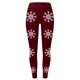 thumbnail image 4 of MKLEKYY Leggings navideños con estampado de copos de nieve para mujer, pantalones de yoga para fitness y deportes., 4 of 4