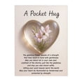 thumbnail image 1 of Abrazo de bolsillo con flor de nacimiento y poemas de aliento curativo. Recuerdo de corazón transparente con flor de nacimiento, regalo sentimental portátil., 1 of 7