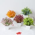 thumbnail image 2 of Simulation Plant Mini Easy to Maintain Weather-resistant Realistic No Watering Decorative Multicolor Table Centerpiece Potted Artificial Plant Living Room Supply, 2 of 7