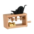 thumbnail image 3 of Esquirla Hand Crank Music Box Collectable Hand Operated for Lover Classmate Colleague Cat, 3 of 8