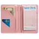 thumbnail image 2 of Libro para servidores BECEERE rosa con 2 bolsillos con cremallera, diseño floral blanco, 2 of 6