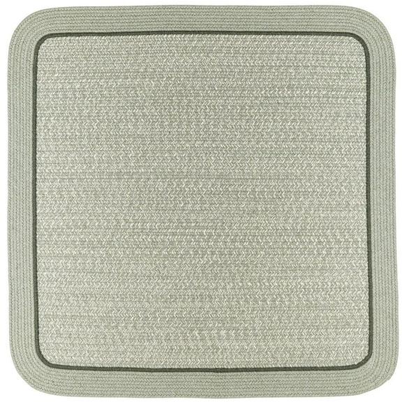 Rhody Rug CC68R096X096S 8 ft. Casual Comfort Mistletoe Banded Braided Rug, Square