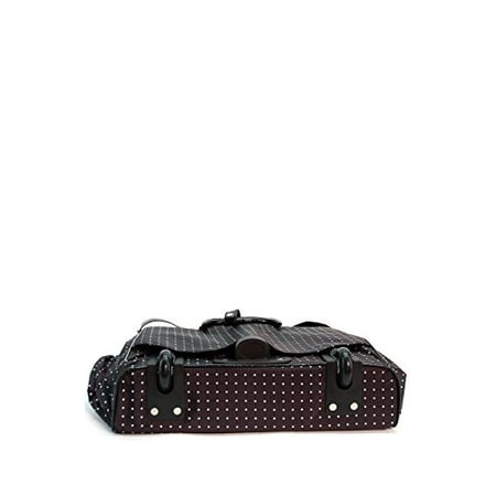 Polka Dot Rolling Travel Tote Laptop Foldable Bag