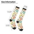 thumbnail image 5 of Daiia Sports Socks Racket and Tennis Ball Printed Novelty Crew Socks for Men Women Knee High Socks Cotton Socks Soft & Breathable Support Unisex Socks, 5 of 9