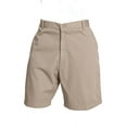 thumbnail image 1 of Men's Shorts, Work Shorts, Khaki 9 inch inseam,Soil Release, 65% Poly 35% Cotton Twill with Two side Pockets, Two Welt Pockets and 1 Phone Pocket on right leg side with Button., 1 of 2