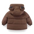 thumbnail image 6 of Gubotare Boys Winter Jacket Boys' Jacket Quilted Jacket Winter Coat Puffer Jacket for Boys Infant Toddlers 4T 5T (Brown,4-5 Years), 6 of 9