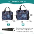 thumbnail image 4 of FORMRS Insulated Lunch Bag for Work School Unisex Large Capacity Cooler with Shoulder Strap, Blue Fireworks Pattern, 4 of 6