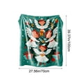 thumbnail image 3 of Christmas Flannel Throw Blanket Digital Print Soft Fleece 75x100cm Holiday Decor Blanket Bed Sofa Warm Blanket Seasonal Home Decoration, 3 of 5