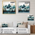 thumbnail image 4 of Designart "Minimalism Winter Mountains I" Minimalism Landscape Canvas Wall Art, 4 of 5