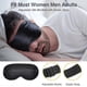 thumbnail image 3 of Antifaces para dormir, paquete de 2, antifaz de seda natural con correa ajustable y tapones para los oídos. Bloquea la luz. Antifaz para dormir para mujeres y hombres., 3 of 5